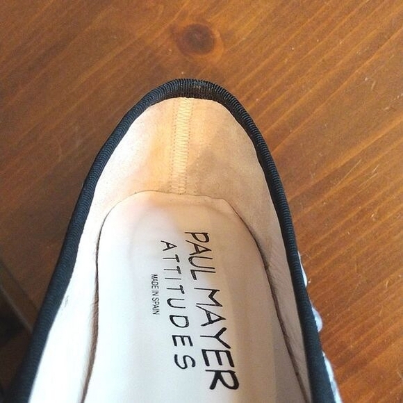 Paul Mayer “Attitudes" Ballet Flats, Size 7.5, Black & Silver * FIRM PRICE * - Picture 10 of 10